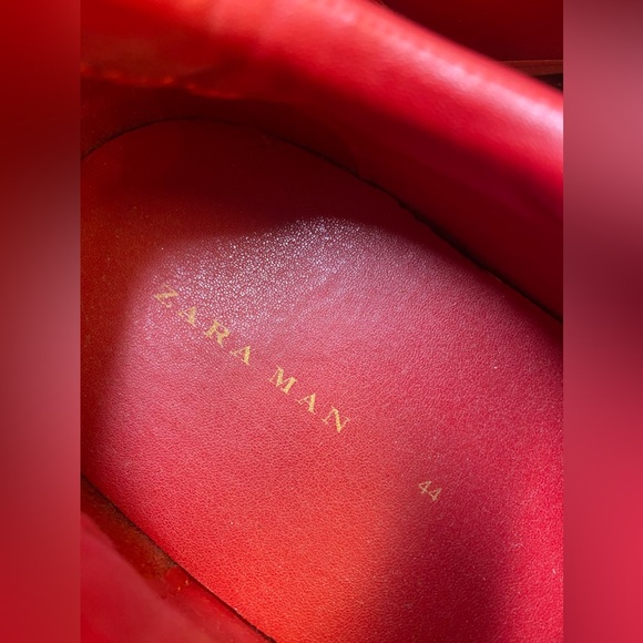 Men’s ZARA red sneakers - Picture 3 of 4